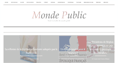 Desktop Screenshot of mondepublic.fr